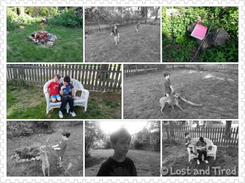 3 kids, 5 hotdogs and a bonfire