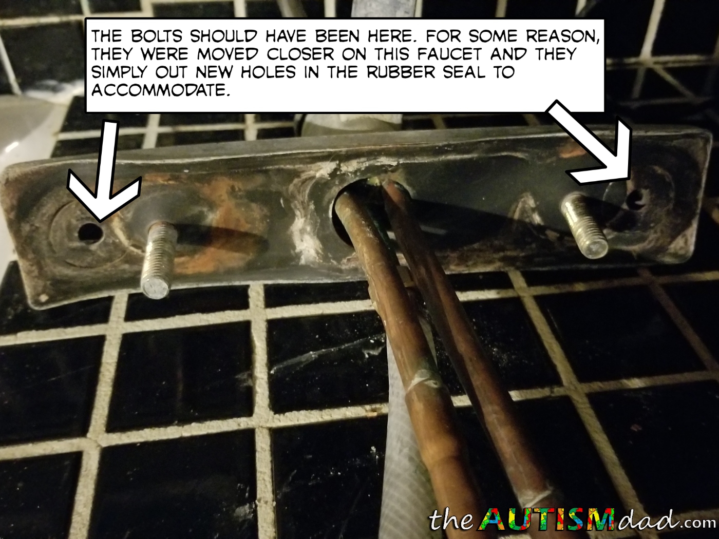 All I wanted to do was fix the sink and this happened