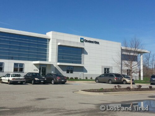 All the way to Cleveland for a friggin knee brace