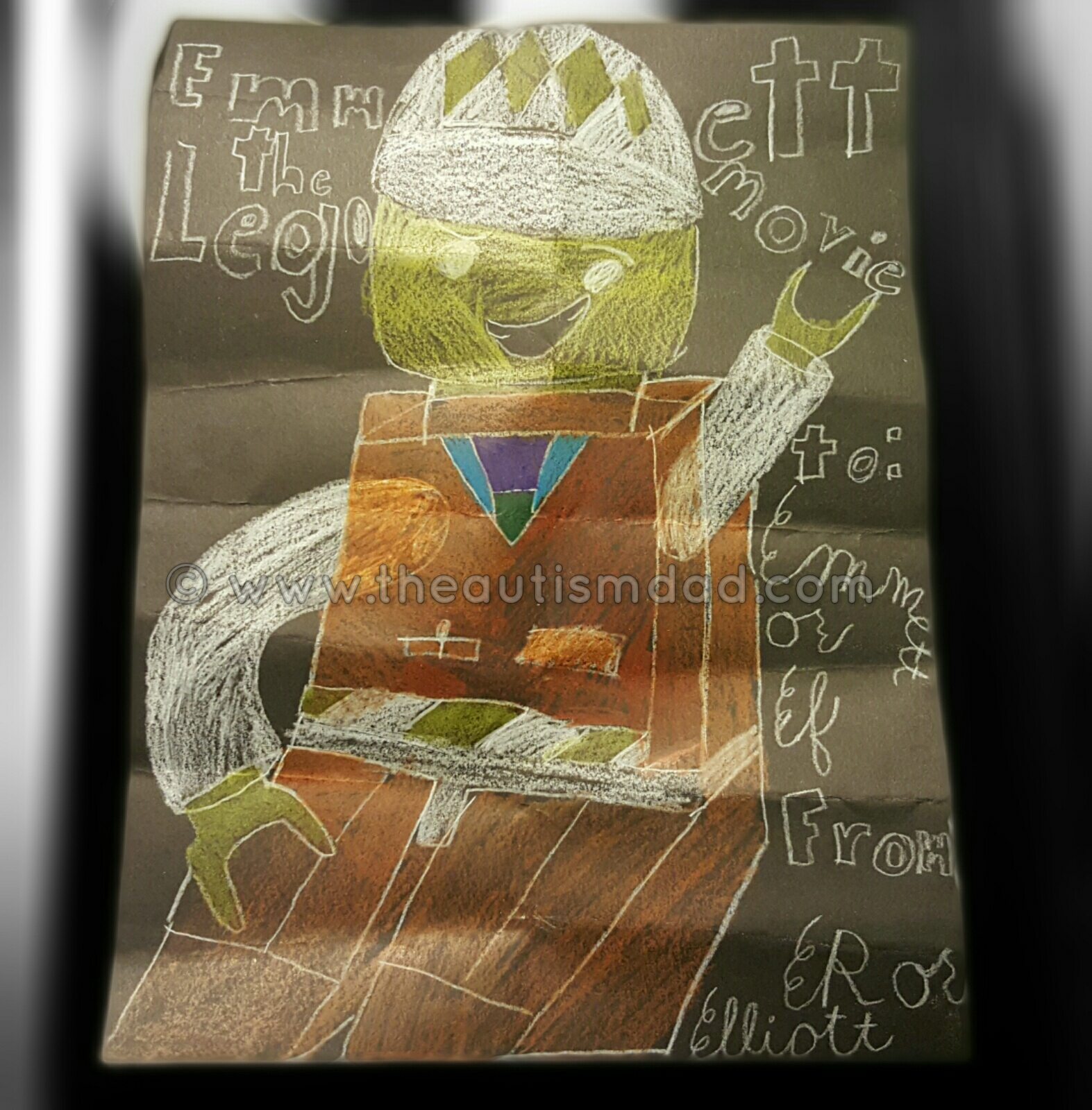 Artwork by Elliott: A Special Card for Emmett