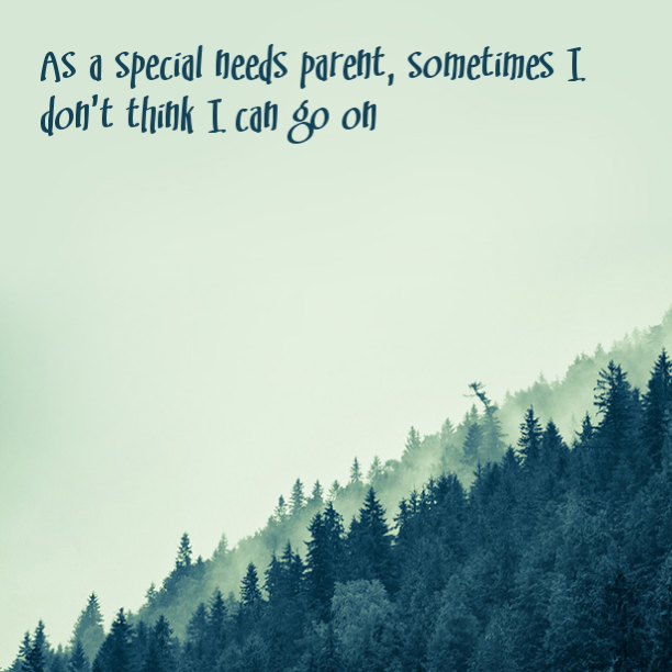 As a special needs parent, sometimes I don't think I can go on