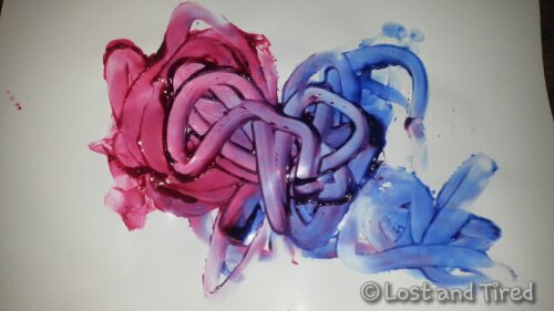 #Autistic Works of Art: Finger Painting pt2