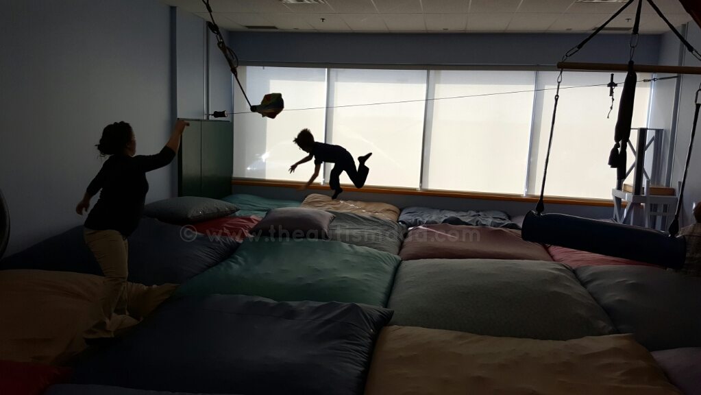 CHECK OUT THE PICTURES: Have you ever wondered what happens in occupational and physical therapies for kids with #Autism?