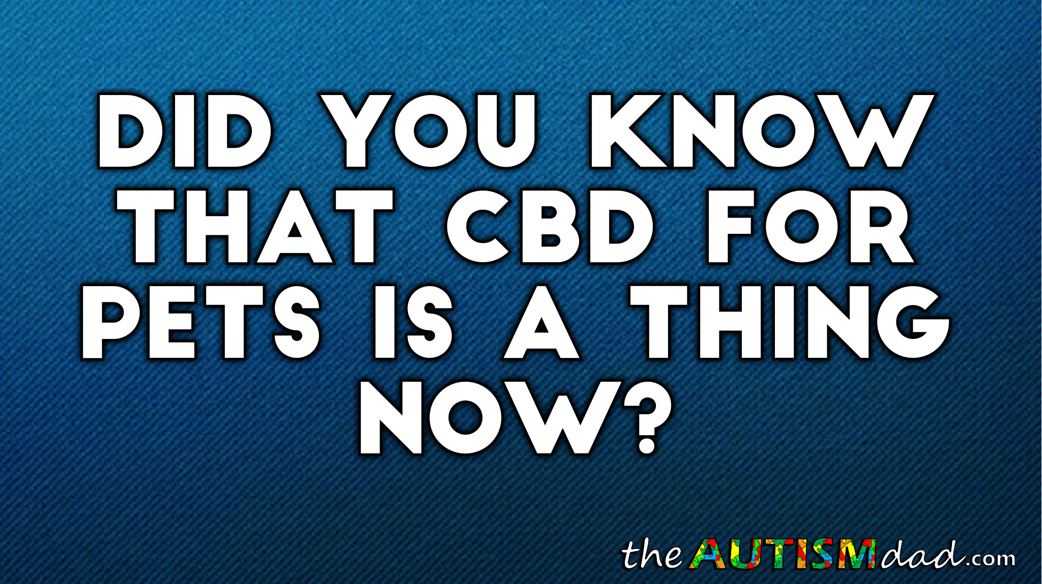 Did you know that #CBD for pets is a thing now?