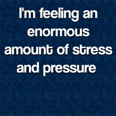 Divorce: I'm feeling an enormous amount of stress and pressure