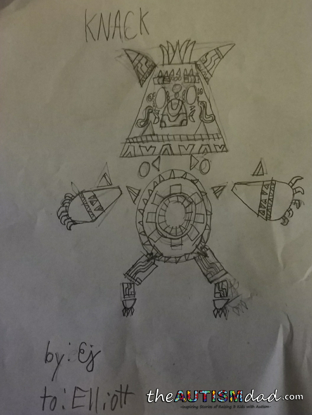 Emmett's mad art skills