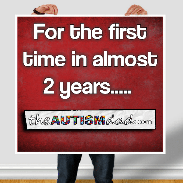 For the first time in almost 2 years.....