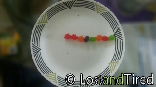 Fruit Snacks taste better when they're lined up