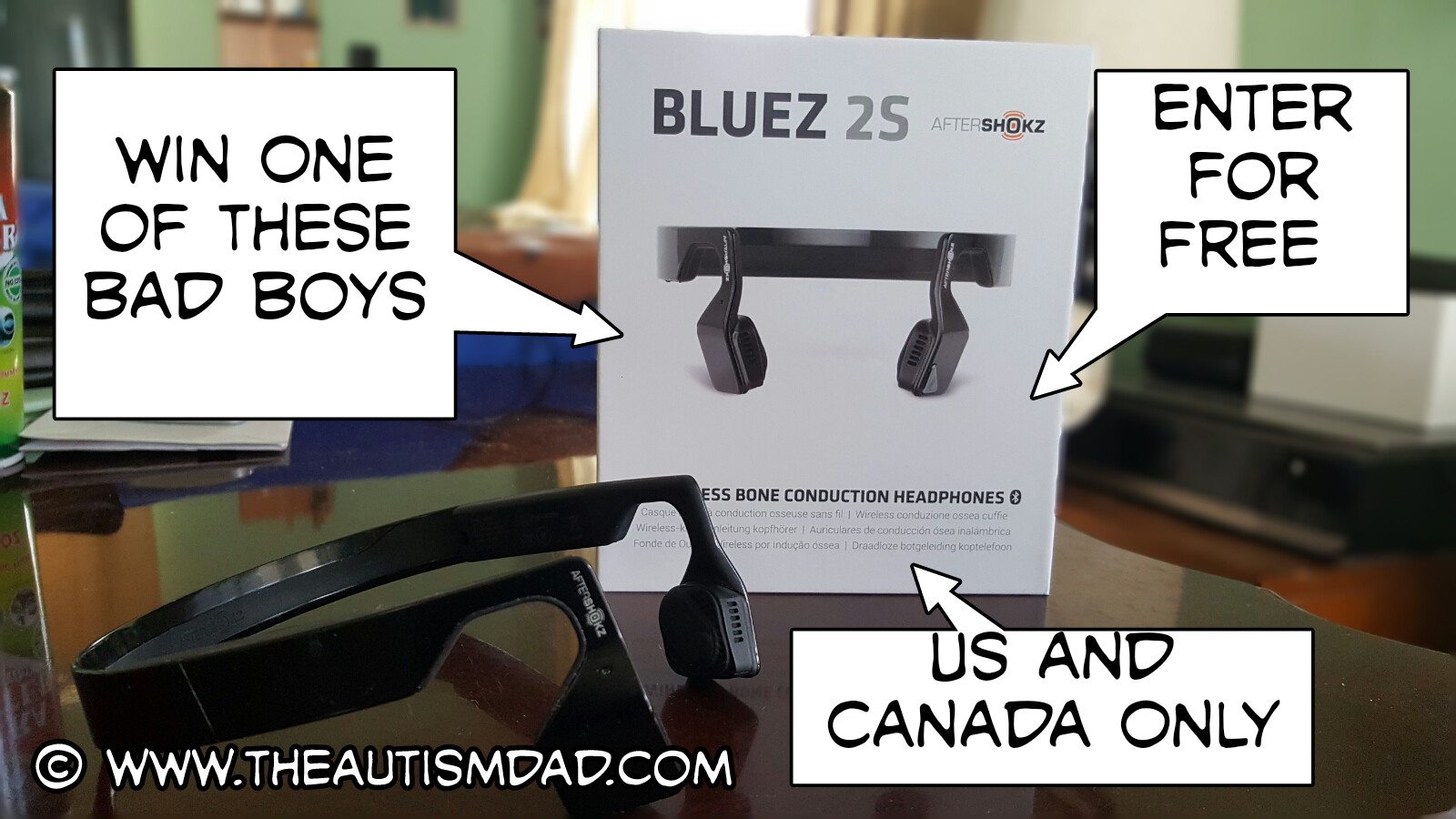 **Giveaway** Win a FREE Pair of AfterShokz Bluez 2S Bone Conduction Bluetooth Wireless Headphones