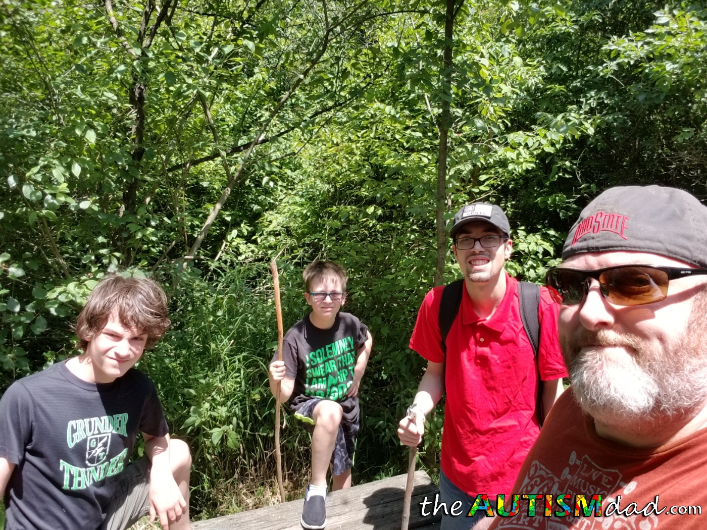 Guy Time at Quail Hollow with my #Autistic kids