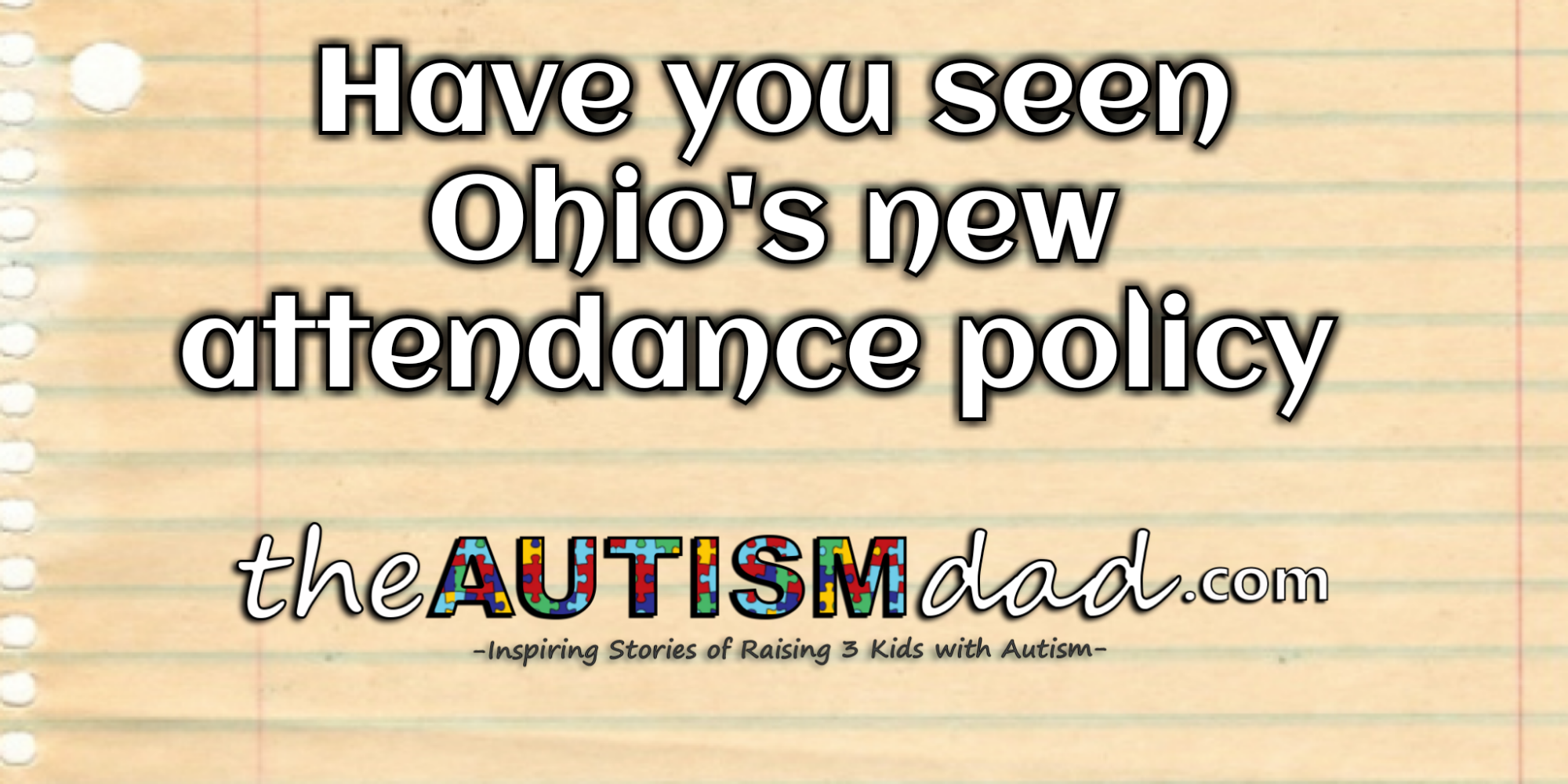 Have you seen Ohio's new attendance policy? You'd better have a look