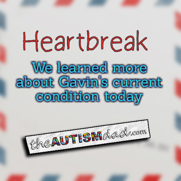 Heartbreak: We learned more about Gavin's condition today