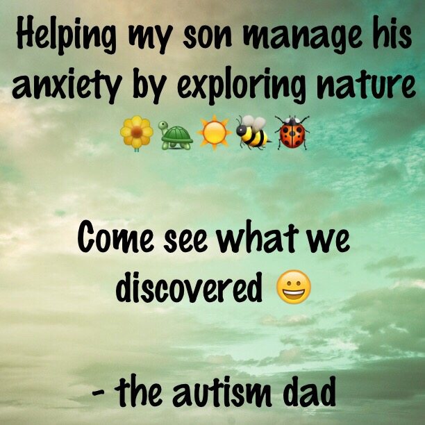 Helping my son manage his anxiety by exploring nature
