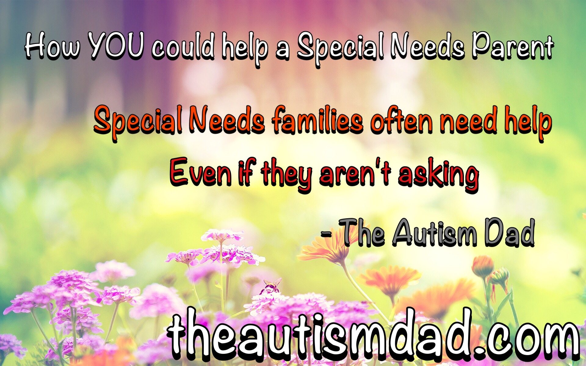 How You Could Help A Special Needs Parent