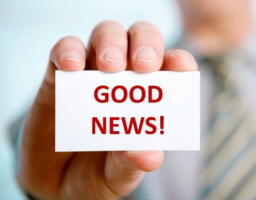 How about some good news for a change