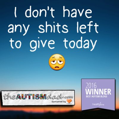 I don't have any shits left to give today