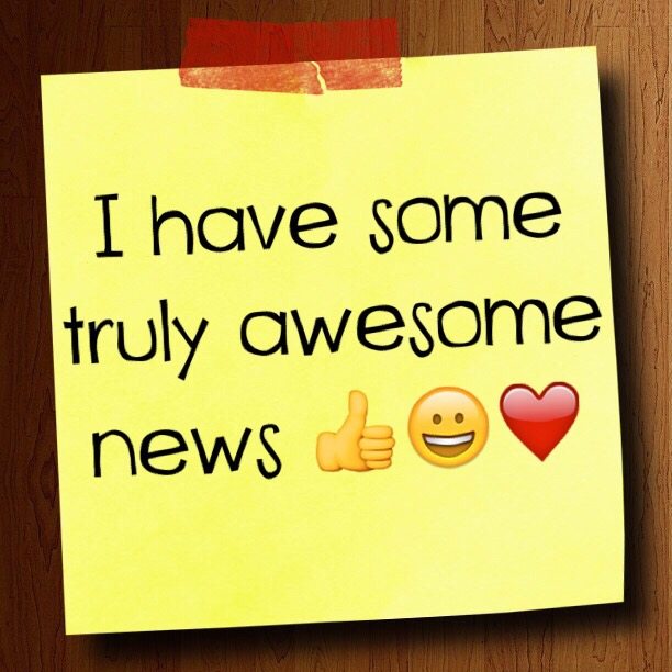 I have some truly awesome news :)