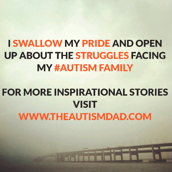 I swallow my pride and open up about the struggles facing my #Autism family