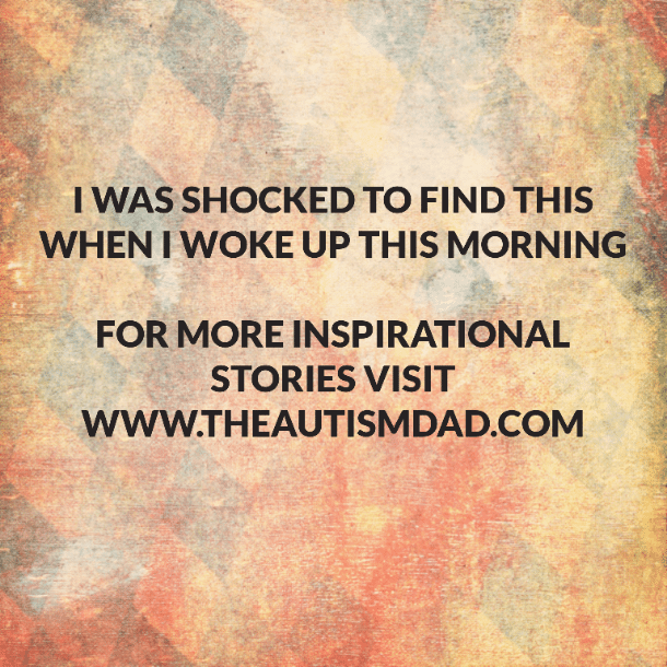 I was shocked to find this when I woke up this morning