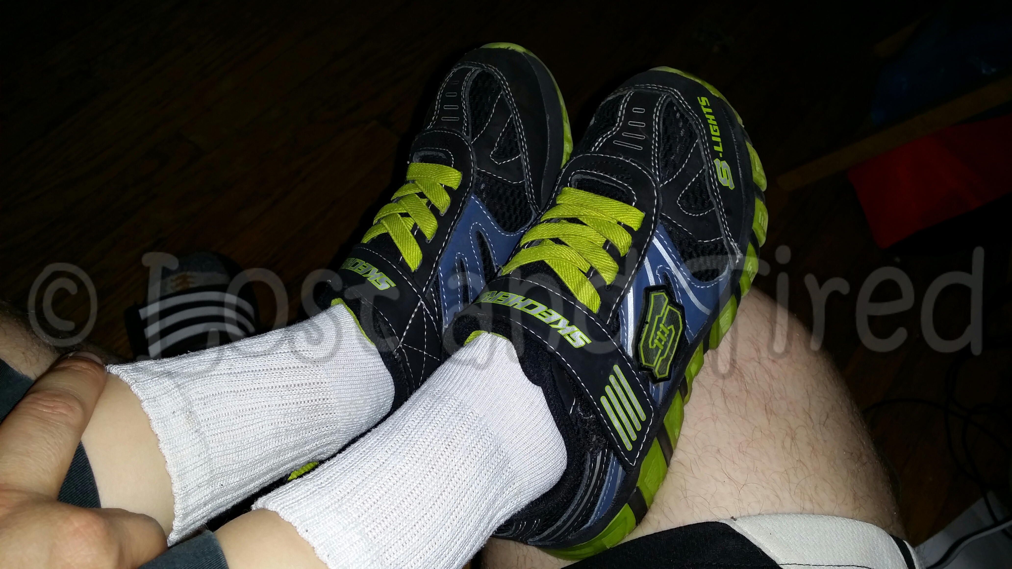 If you think that putting on his shoes is easy, think again...