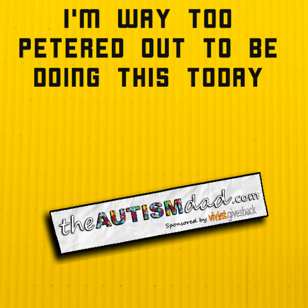 I'm way too petered out to be doing this today