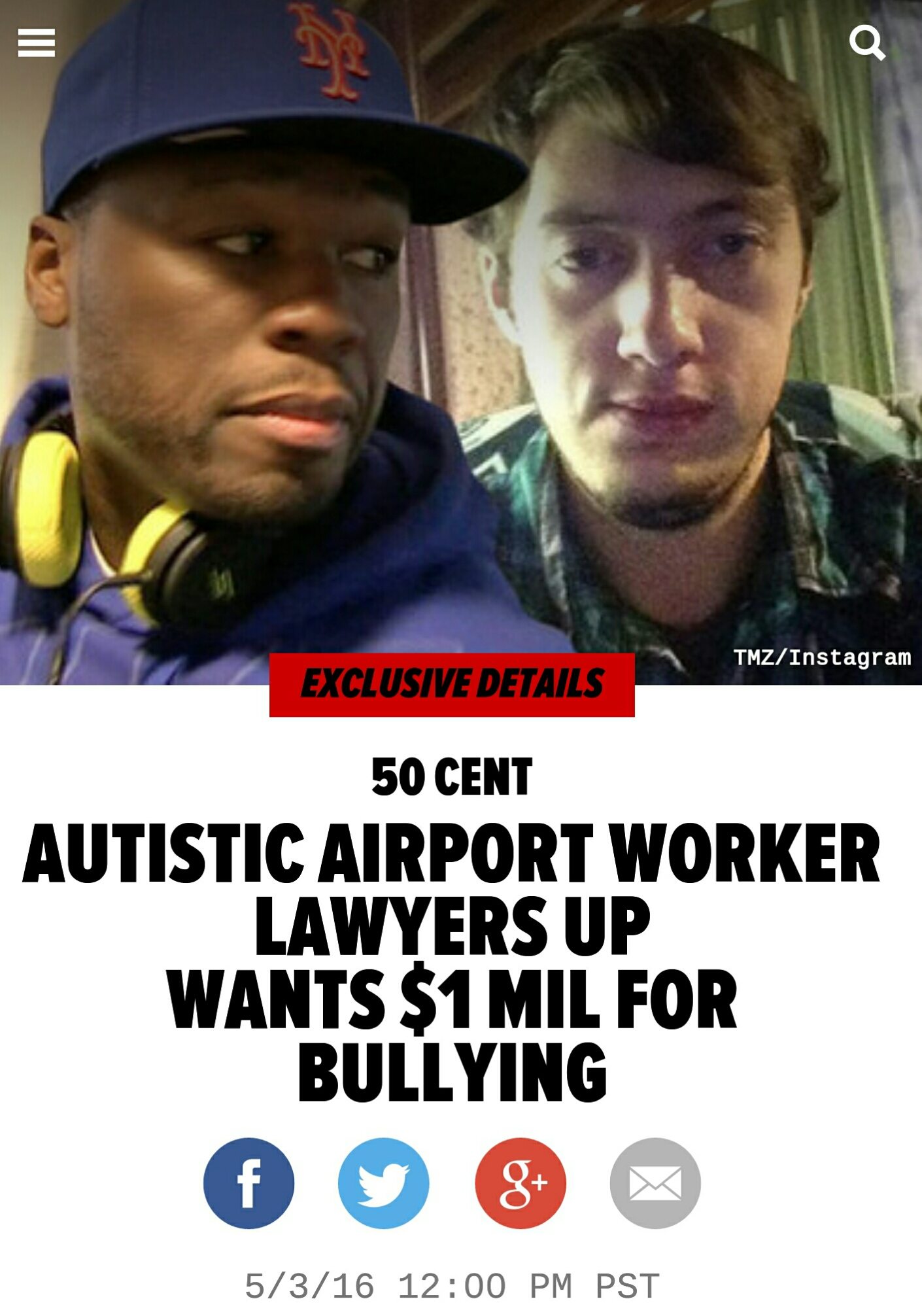 Is 50 Cent guilty of bullying a 19 year old kid with #Autism?