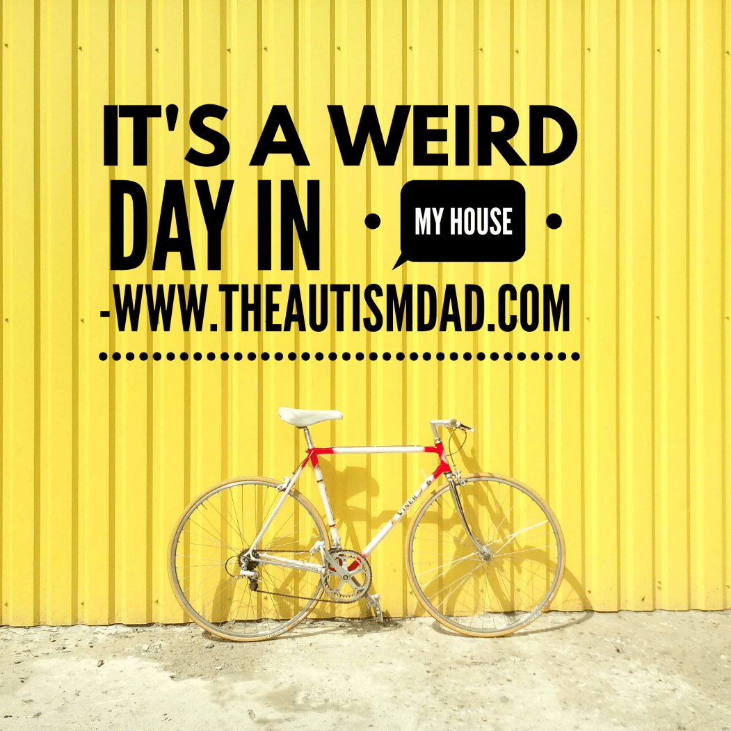 It's a weird day in my house