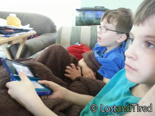 It's just me and the boys