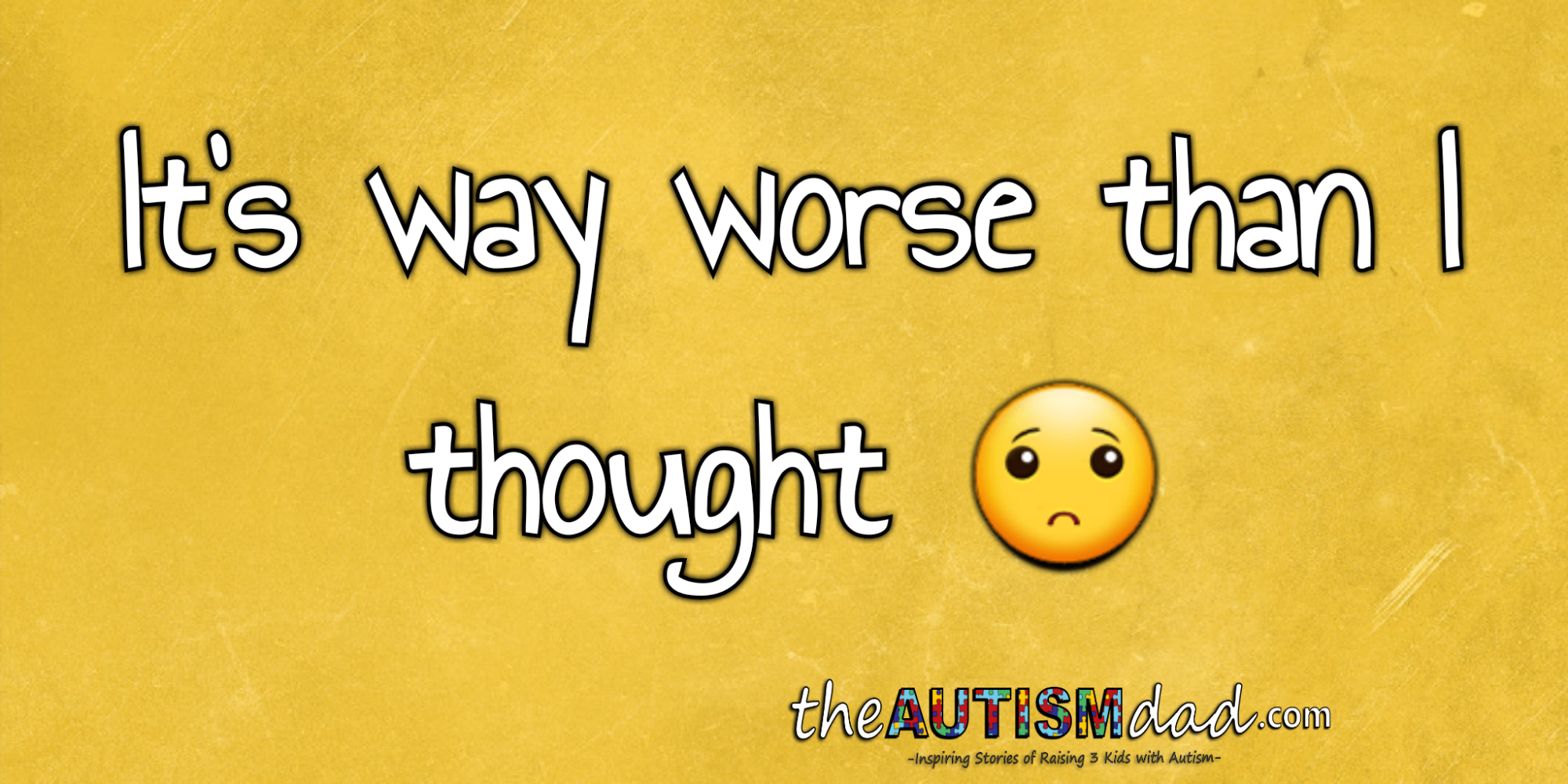 It's worse than I thought :(