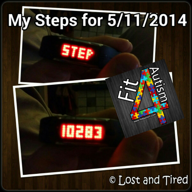 My #Fit4Autism Steps - 5/11/2014