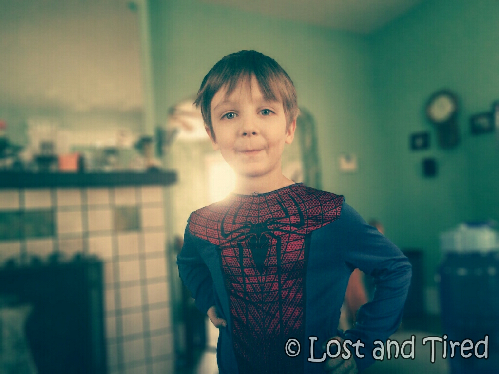 My little hero brings a smile to my face on an otherwise crappy day