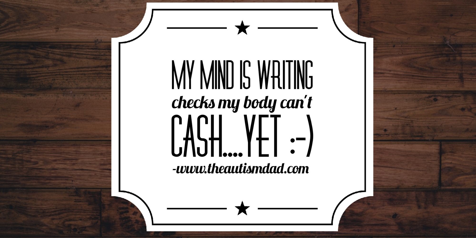 My mind is writing checks my body can't cash.... yet