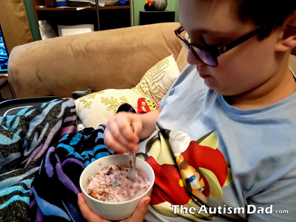 OMFG!! He tried a new food!!!