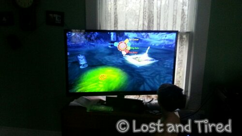 Playing Viva Piñata with my #autistic son