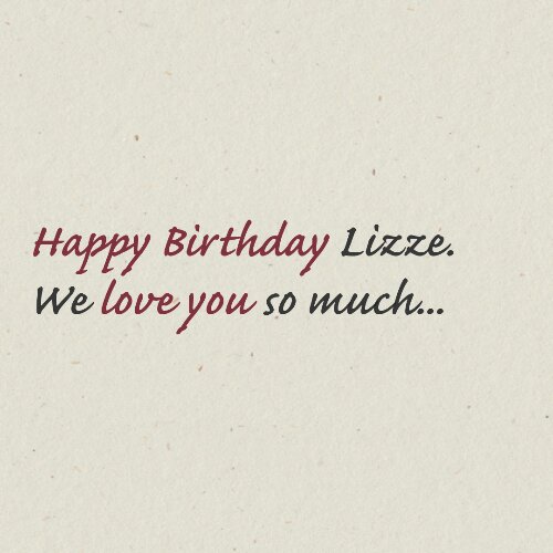 Please join me in wishing my wife a very Happy 33rd Birthday