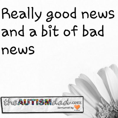 Really good news and a bit of bad news