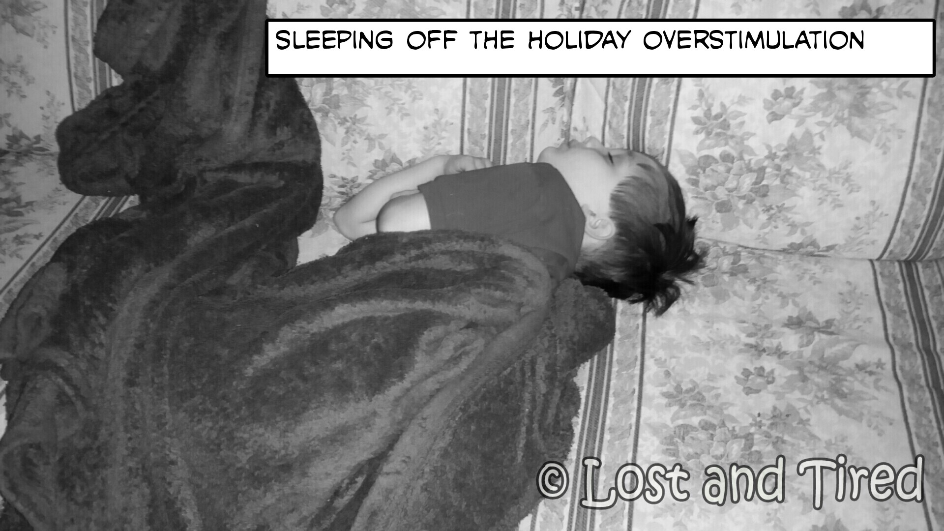 Sleeping off the #Christmas #Sensory Overload