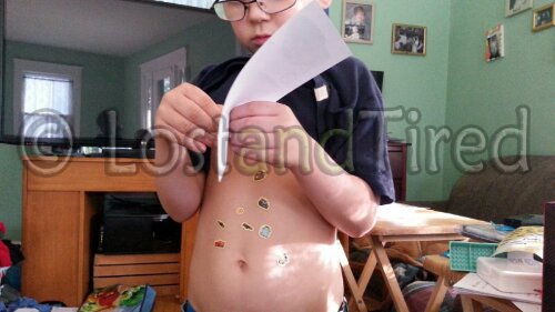 That's where all the stickers went