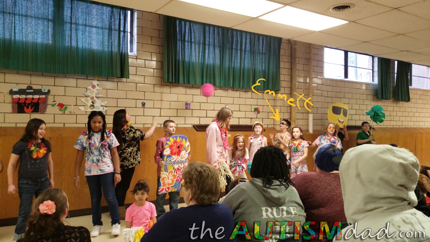 The 1st rule of Fight Club is you don't have it during a grade school Christmas program