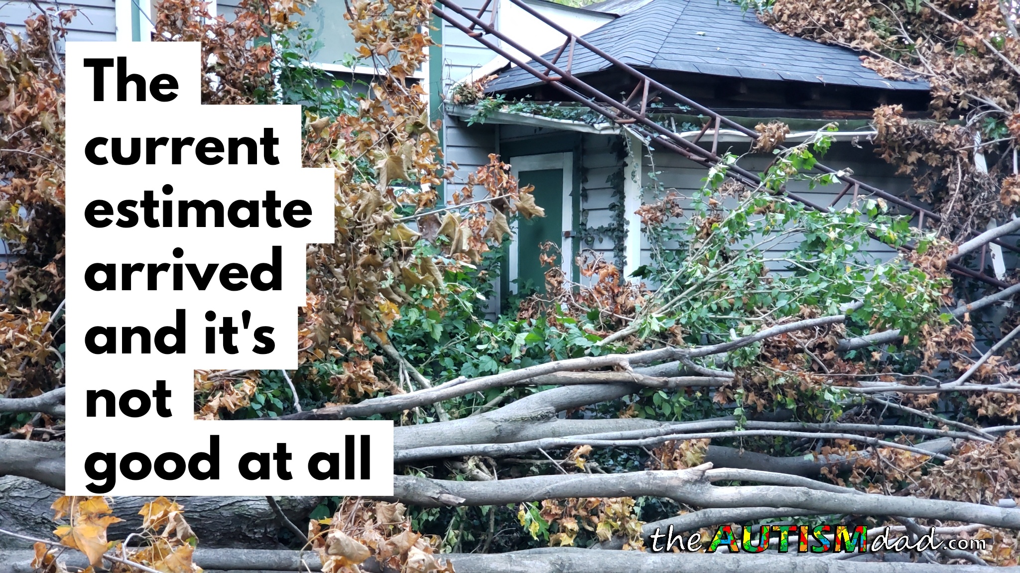 The current estimate arrived and it's not good at all