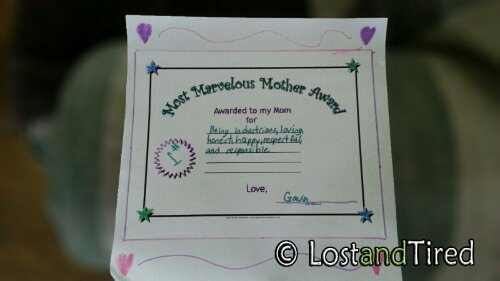 The Most Marvelous Mother Award