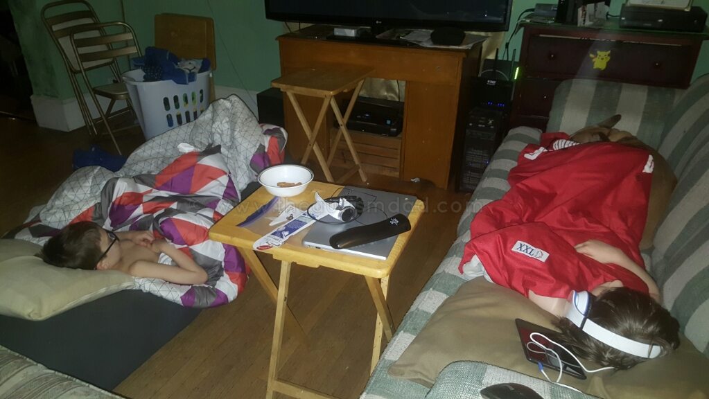 The transition from the boys visit with their Mom was hellish