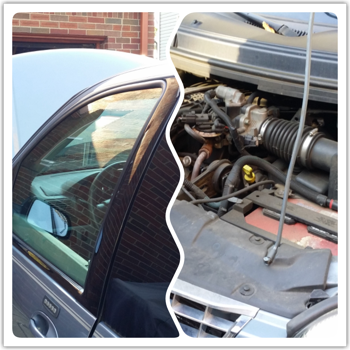 The van broke down today