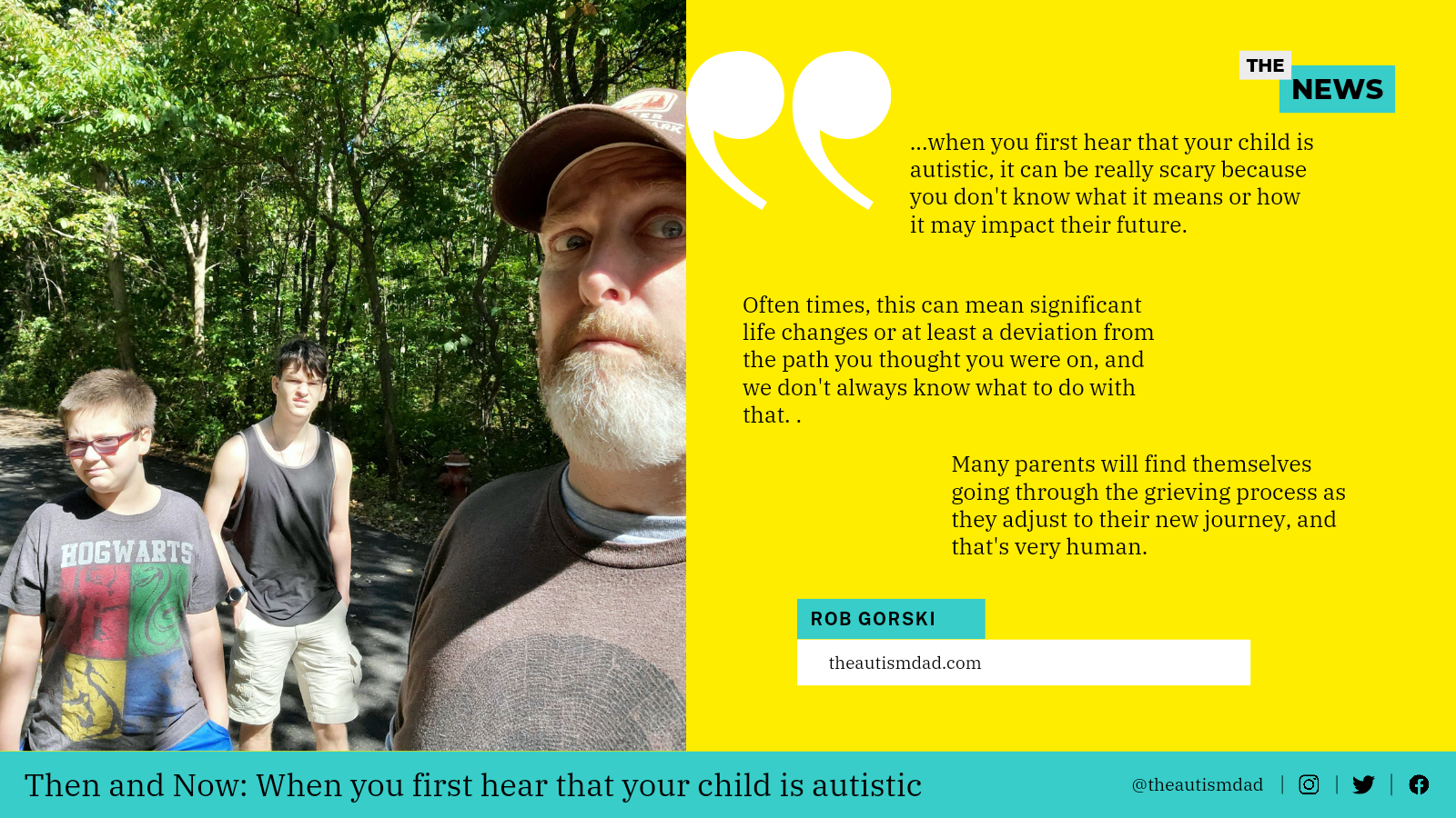 Then and Now: When you first hear that your child is #autistic