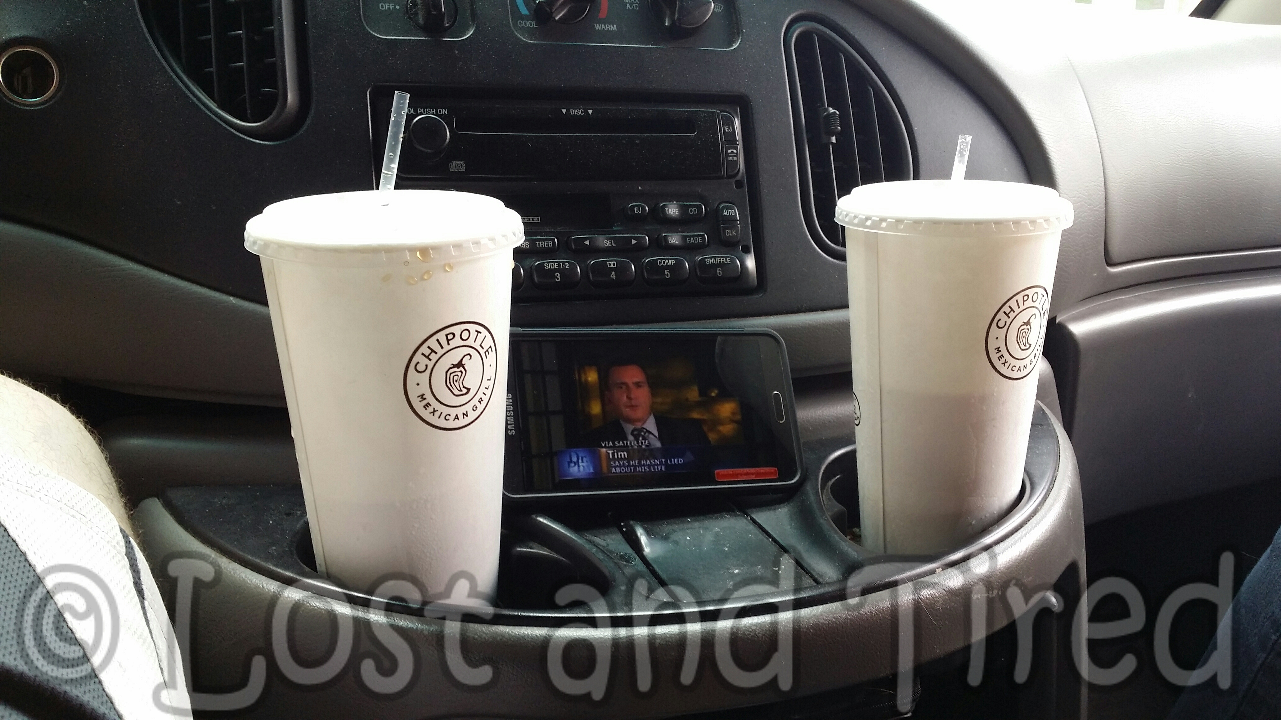 This is what dinner and a movie looks like for me and my wife