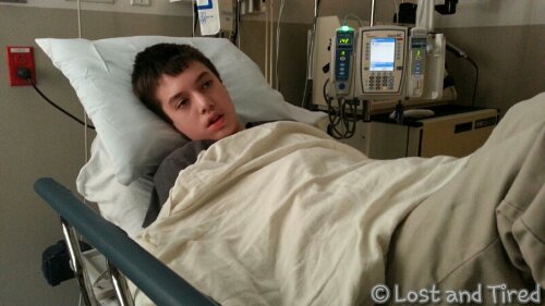 This is what Gavin looked like yesterday when I was worried