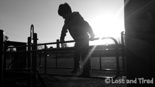 Today is take the kids to the playground day