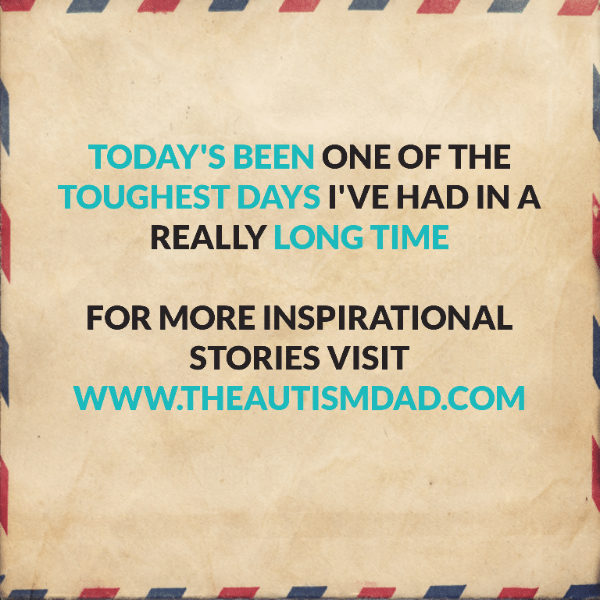 Today's been one of the toughest days I've had in a really long time