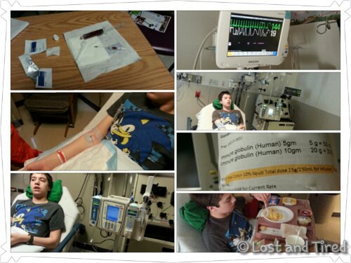 Today's IVIG infusion @AkronChildrens (05/08/2013): Infusion Underway