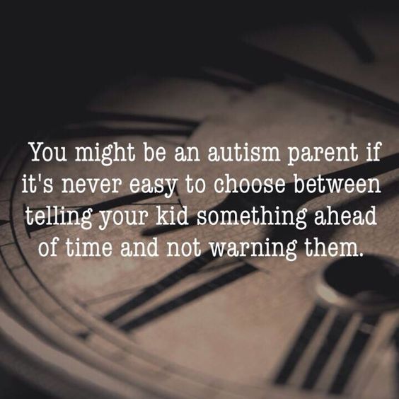 Today's Quote of The Day is all about preparing our kids with #Autism for change